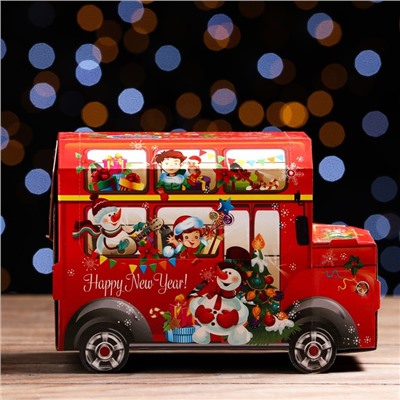 Новогодний подарочный набор «Автобус ЛОНДОН» 750 г.