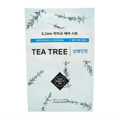 Маска для лица тканевая с чаем ETUDE HOUSE 0.2 Therapy Air Mask #Tea Tree Refreshing&Soothing