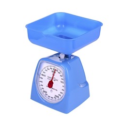 Весы кухонные механические пластик 5 кг чаша съемная 0,85 л синий Maxtronic (1/24)