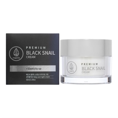 Антивозрастной крем для лица с муцином чёрной улитки MEDB Premium Black Snail Cream