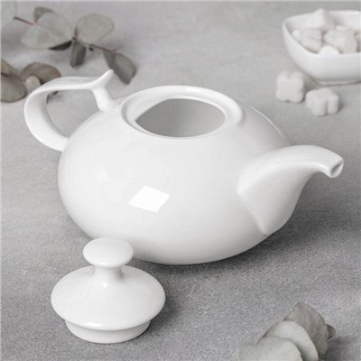 Чайник фарфоровый заварочный Wilmax «Изящество», 1,15 л, цвет белый